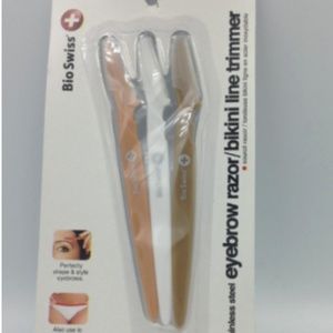 Lot of 3 Packages Bio Swiss Eyebrow Razor/Bikini L